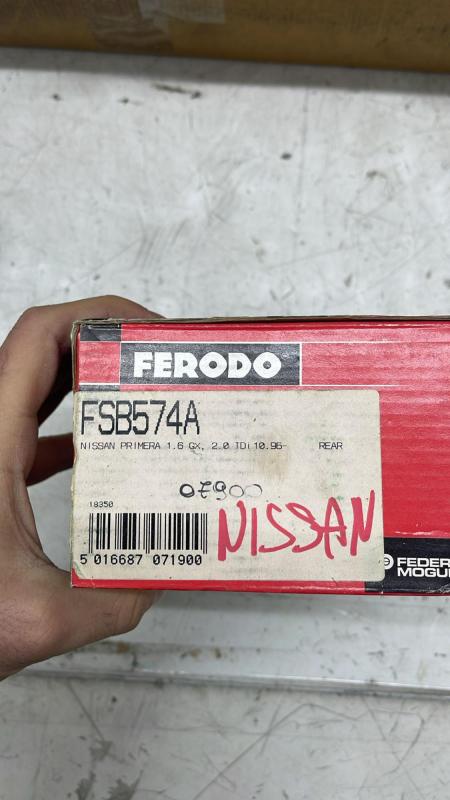 NISSAN PRIMERA 1.6 GX 2.0 TDI DAL 1996 KIT GANASCE FRENI FERODO COD:FSB574A